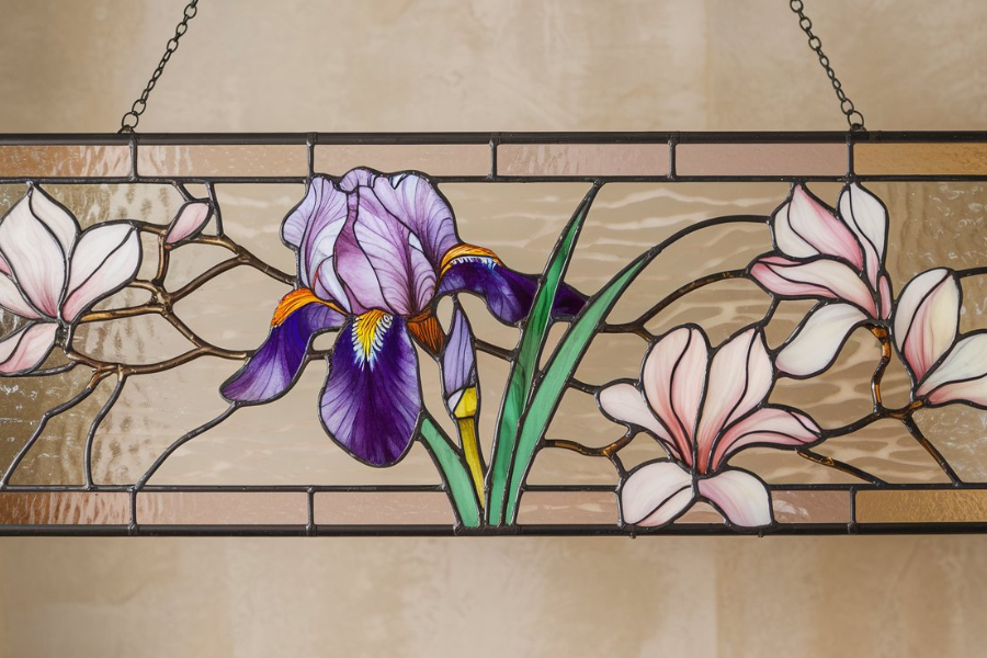 Why the Louis Tiffany Magnolia Irises MMA Glass Panel is a Must-Have for Art Lovers